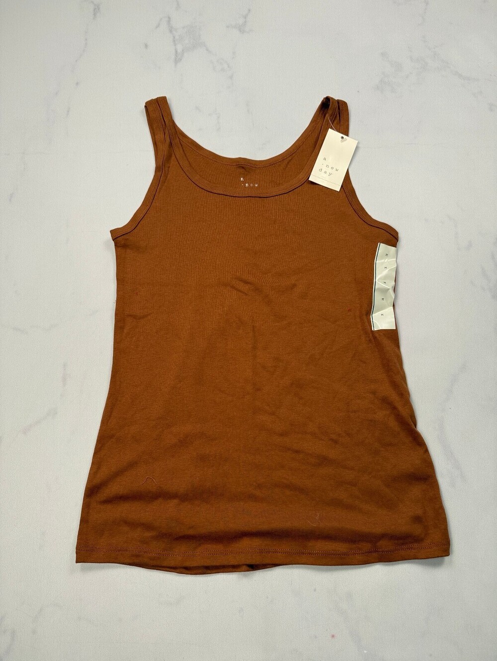A New Day New Day Tank Brown Modern Fitted - Womens Medium